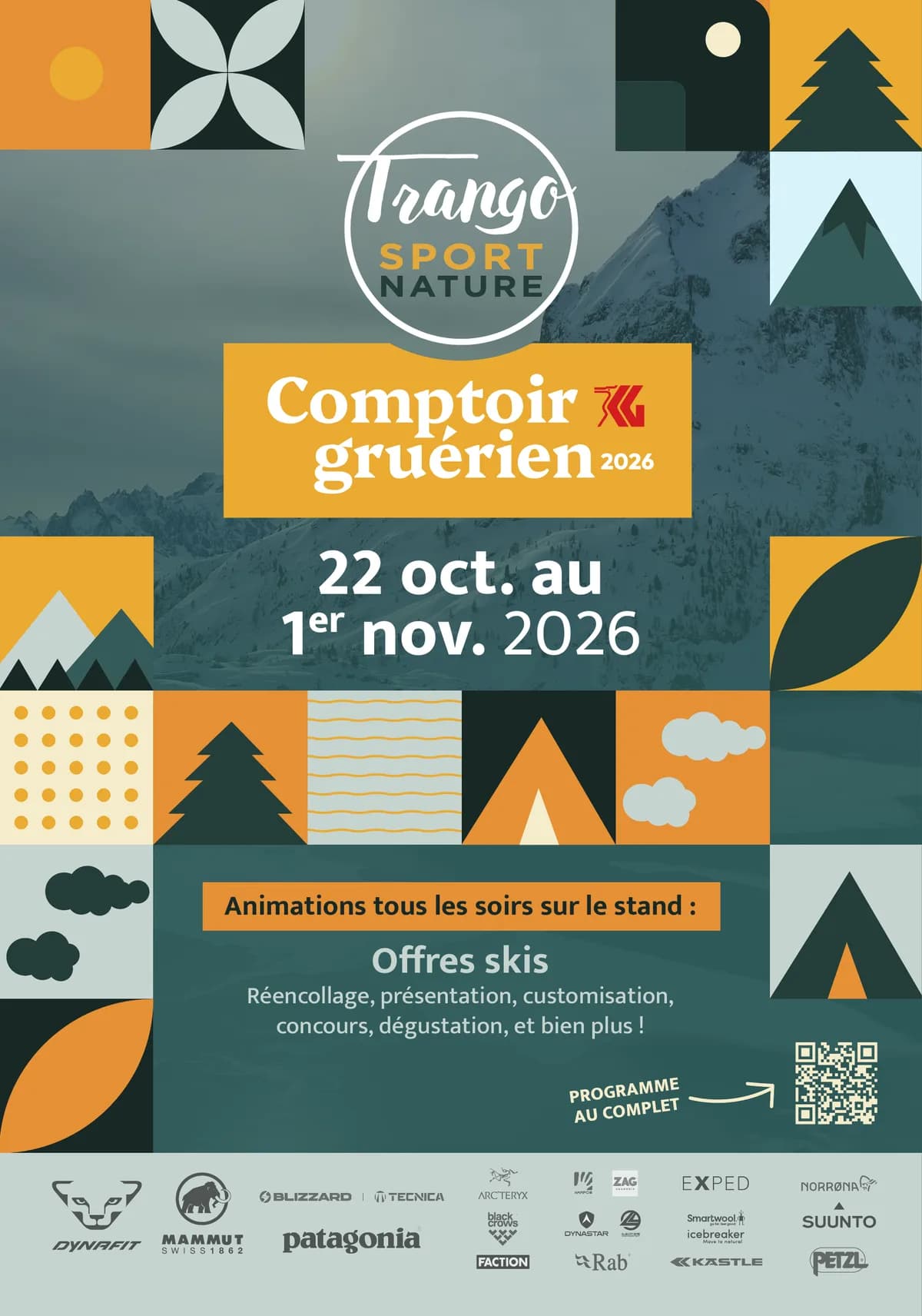 Affiche de Trango Sport Nature pour le Comptoir Gruérien 2026